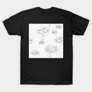 Noncolored Fairytale Weather Forecast Print T-Shirt